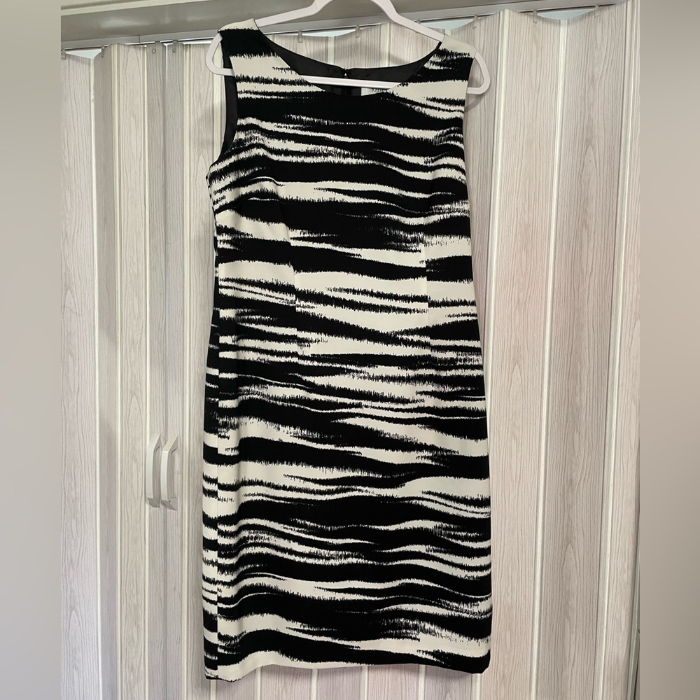 Kasper Zebra Print Dress